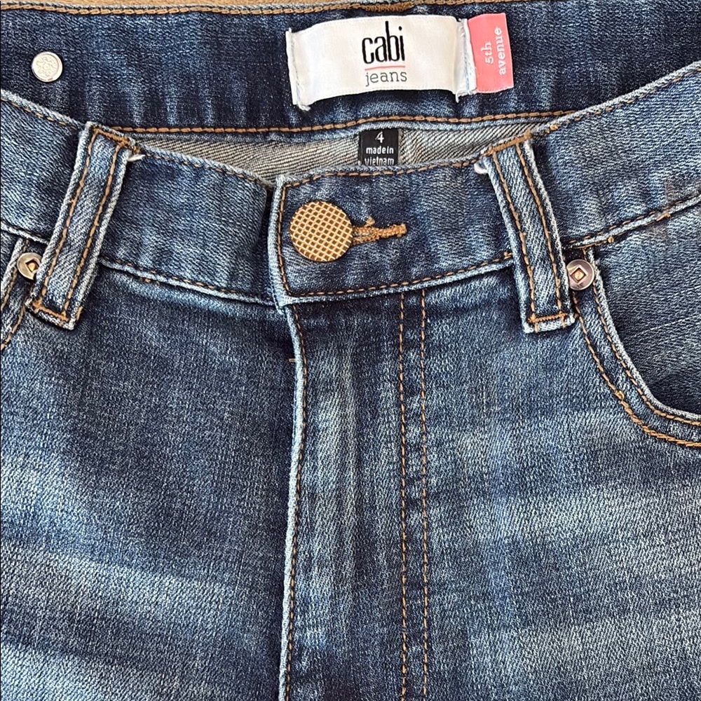 CAbi Women's Blue Boot Cut Jeans 5th Ave - Picture 3 of 4